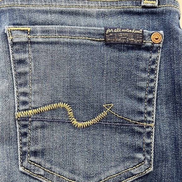 7 For All Mankind Gwenevere Mid Rise Skinny Size 25 - Picture 14 of 16